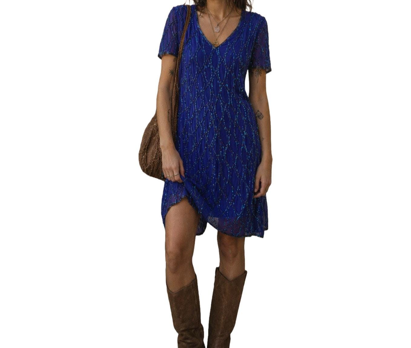 sapphire semi formal dresses Prom Dresses Sexy Backless Sparkly for Women with Irregular Hem main image 0