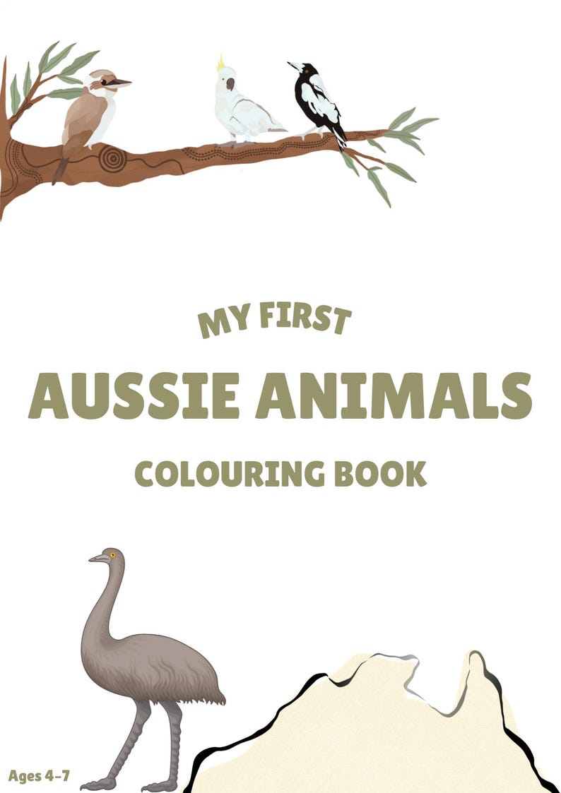 My First Aussie Animals Colouring Book | 8 Australian Animals ...
