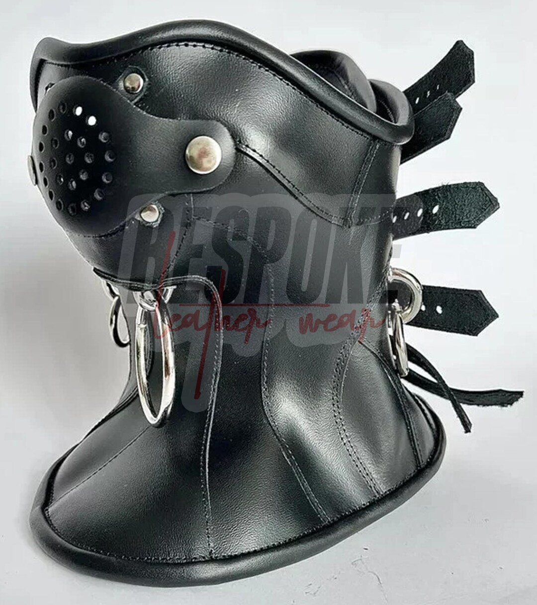 Genuine Leather Neck Collar Accessory, Adjustable Buckle Fashion Wear ...