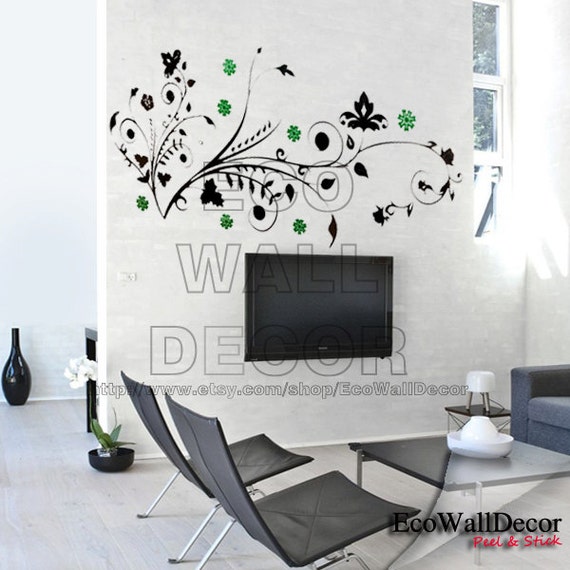 PEEL and STICK Removable Vinyl Wall Sticker Mural Decal Art | Etsy