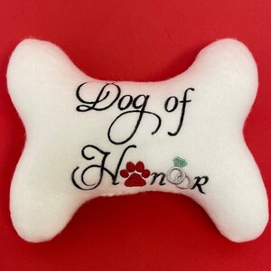 Dog/ Puppy  Stuffed Bone Toy - dog toy, wedding dog toy, puppy toy, Wedding, puppy wedding  - Dog Wedding gift- Wedding- Dog lover gifts
