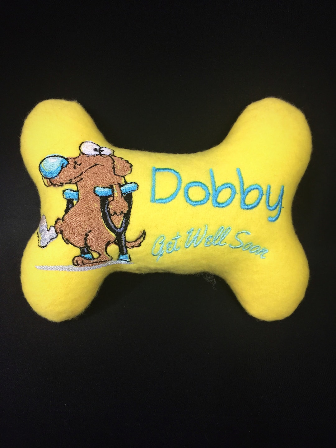 Dog/puppy Stuffed Personalized Dog Toy get Well Soon Dog Toy Etsy