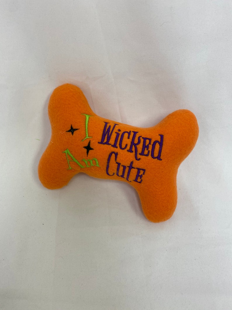 stuffed dog bone toy
