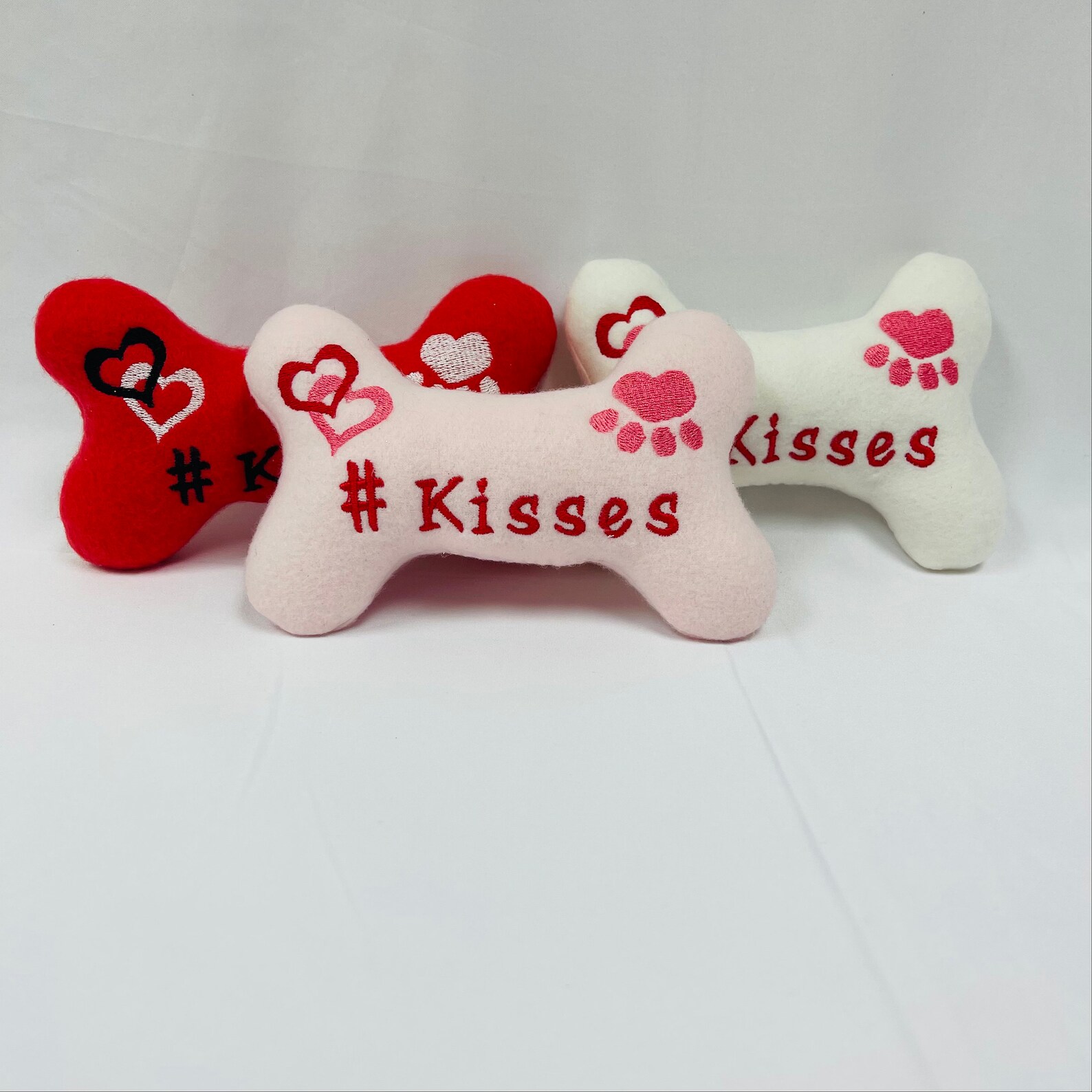Dog/Puppy Stuffed Bone Toy Kisses Dog Toy Etsy