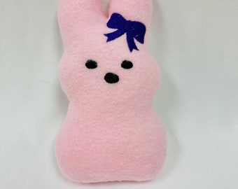 Dog Toy Marshmallow Bunny-Easter dog toy- Puppy squeaker toy