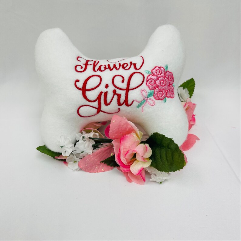Dog/ Puppy Stuffed Bone Toy Flower Girl Dog Toy Etsy