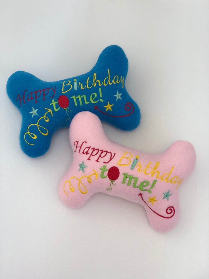 stuffed dog bone toy