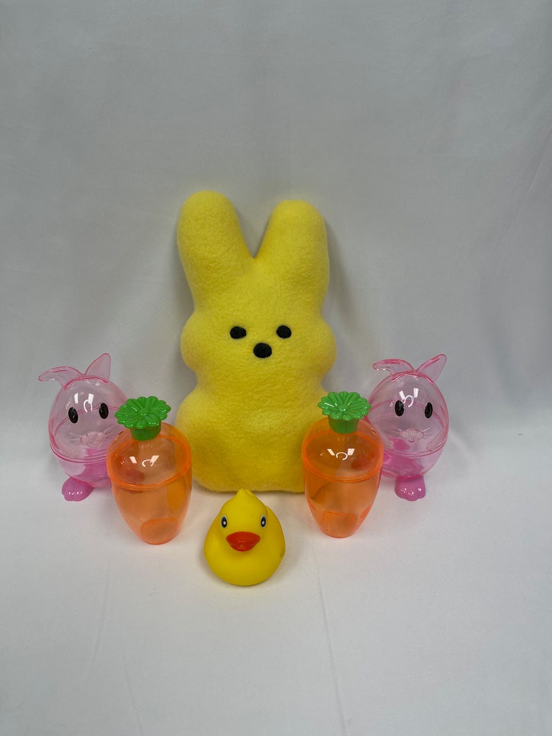 Dog Toy Marshmallow Bunnyeaster Dog Toy Puppy Squeaker Toy Etsy