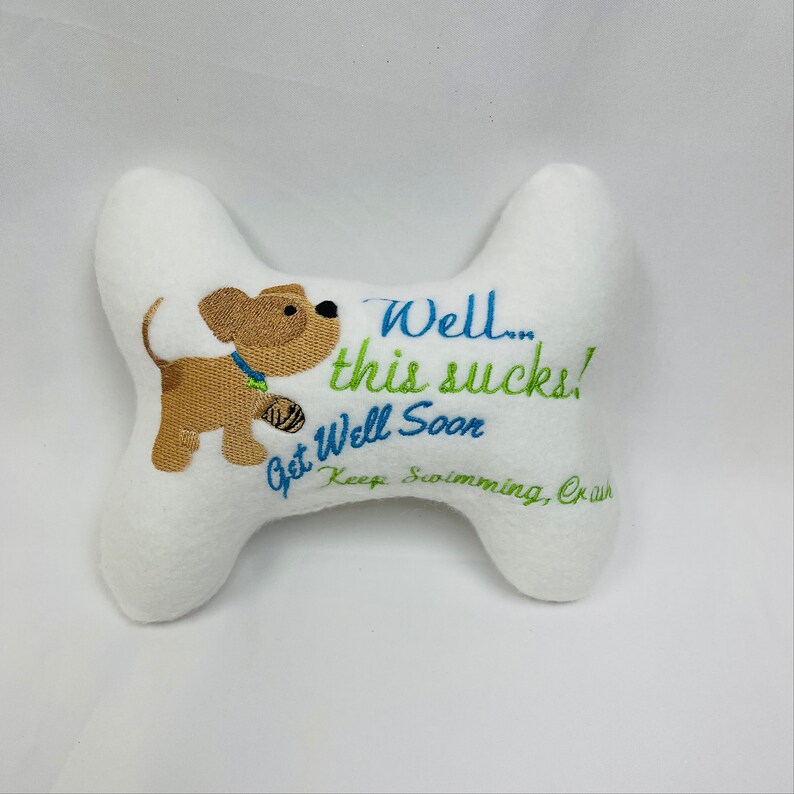 Dog/puppy Stuffed Personalized Dog Toy get Well Etsy