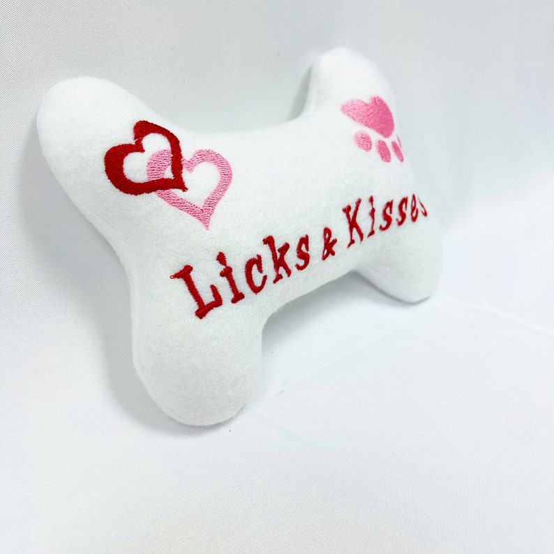 Dog/puppy Stuffed Bone Toy licks & Kisses Dog Etsy