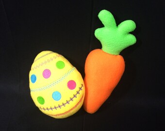 Dog Carrot Toy and Egg for Easter