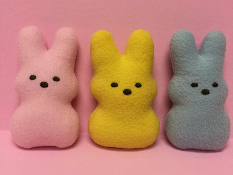 Dog Toy Marshmallow Bunnyeaster Dog Toy Puppy Squeaker Toy Etsy