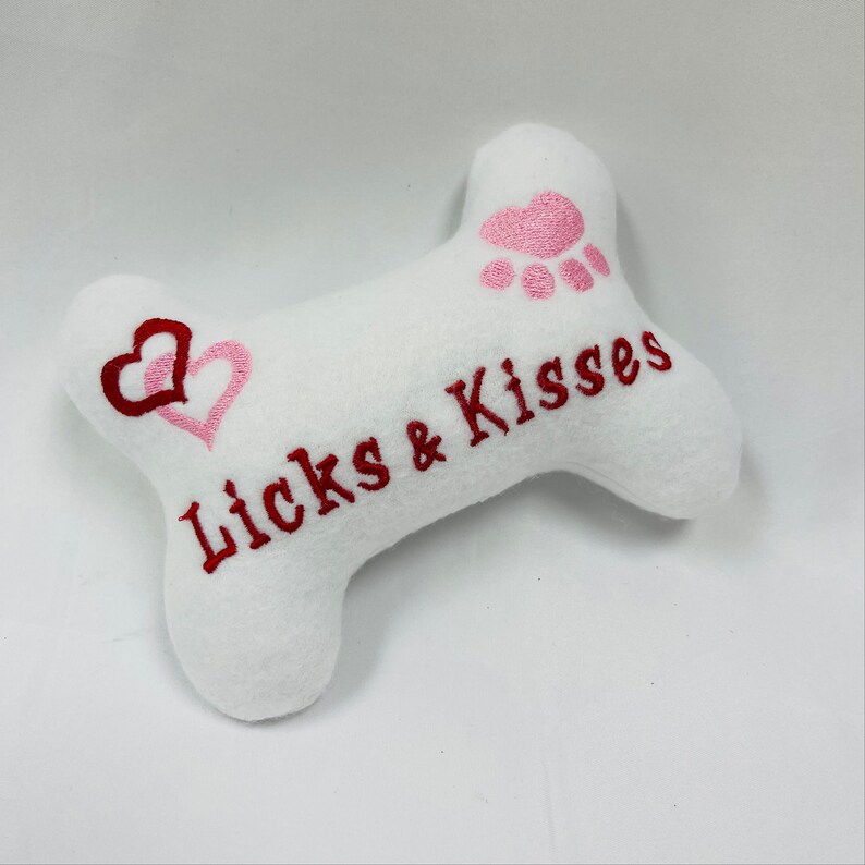 Dog/puppy Stuffed Bone Toy licks & Kisses Dog Etsy