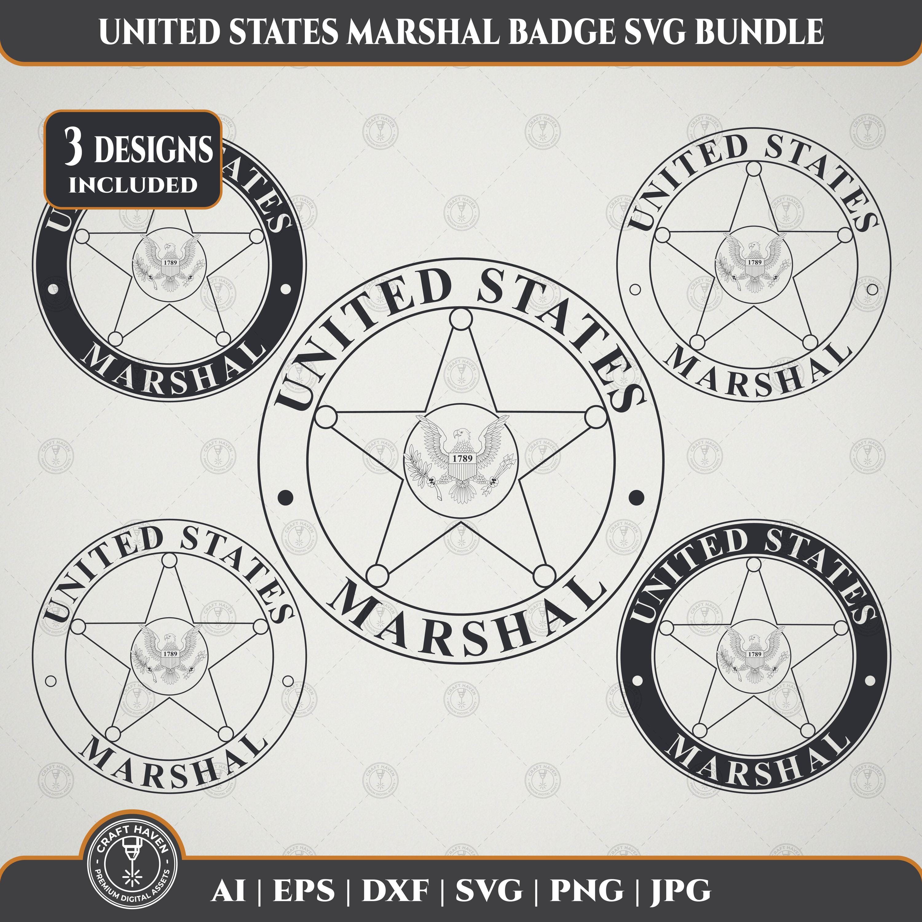 Federal Marshal Badge - Etsy
