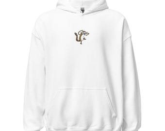 Regular Show Rigby Broderad Hoodie: Tecknadsinspirerad Rundkragetröja