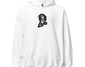 Lobo Broderad Hoodie DC Comics Inspirerad Pullover Serietidningsfantröja Djärv Design