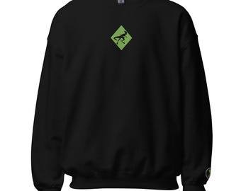 Ben 10 XLR8 Broderad Rundhalsad Tröja – Omnitrix Sleeve Cartoon Apparel