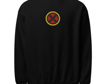 X-Men Broderad, Wolverine, Storm, Jean Grey Rundringad tröja