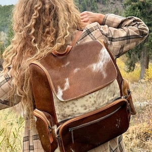 Lederrucksack, Lederrucksack, Lederrucksack, robuster Boho-Reiserucksack, Leder-Rucksack, Leder-Rucksack, Reisetasche, Weekender-Tasche