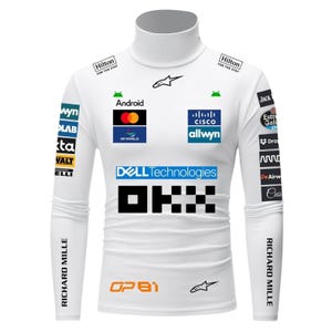 Oscar Piastri Inspired McLaren Racing Compression Shirt – Performance Base Layer