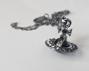 Vintage Saturn Kugel-Halskette