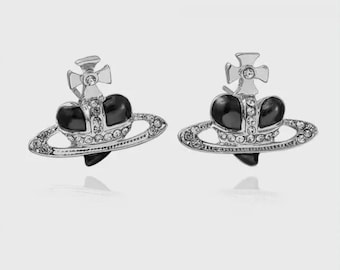 Vivienne Ohrstecker Herz Orbital Ohrringe