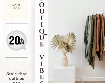 Fashion Boutique Instagram Bundle | Square Social Media Templates | Editable Canva Posts for Style & Fashion