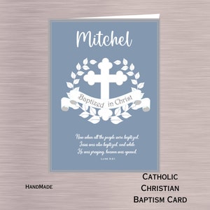 Tarjeta de bautismo católico, Tarjeta de bautismo cristiano, Tarjeta de bautismo de niño, Tarjeta bautismal, Bautizo