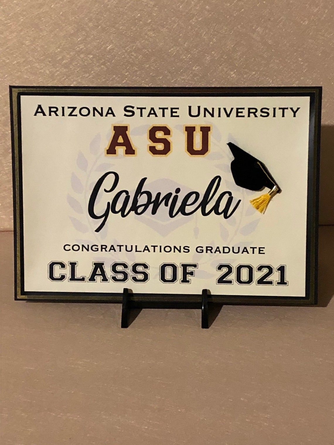 ASU Graduation Card ASU Graduation Card College Grad Class | Etsy