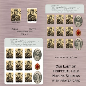 Noveenstickers Onze-Lieve-Vrouw van Altijddurende Bijstand | Noveenstickers | Onze-Lieve-Vrouw | Katholieke stickers |