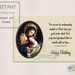PRINTABLE Catholic Birthday Card | Friends | Family | Madonna &amp; Child ...