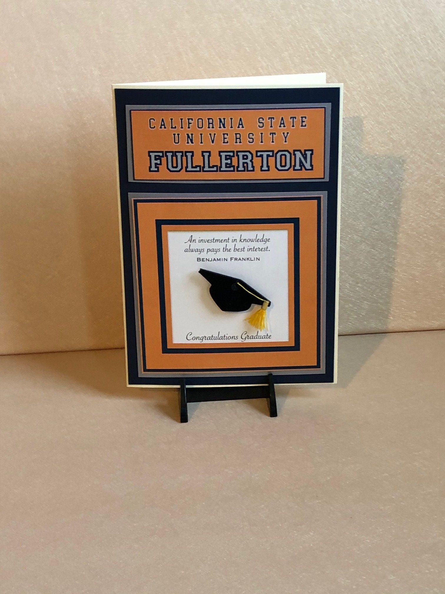 CSUF CSUF Graduation Card California State University | Etsy