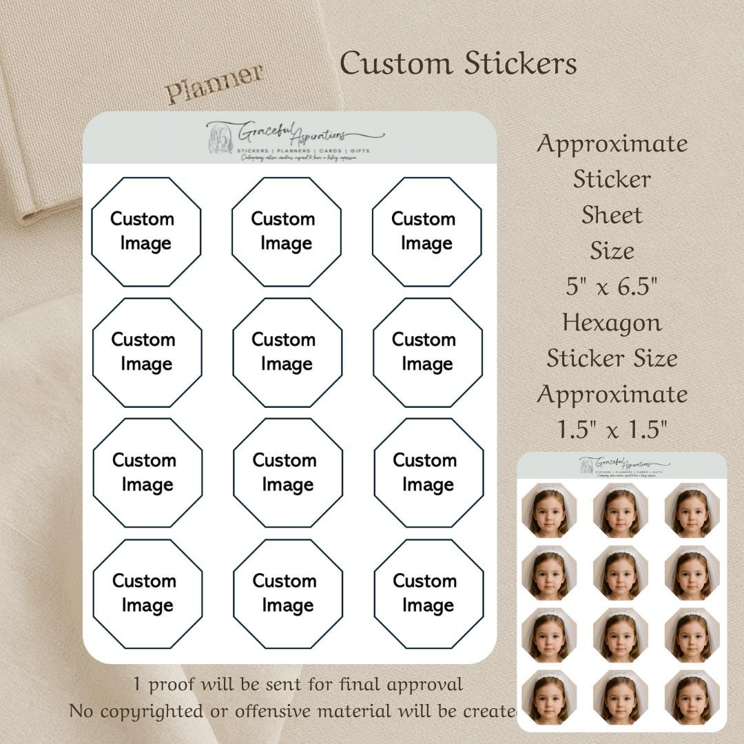 Personalized Sticker Sheet | Custom Logo, Artwork (5