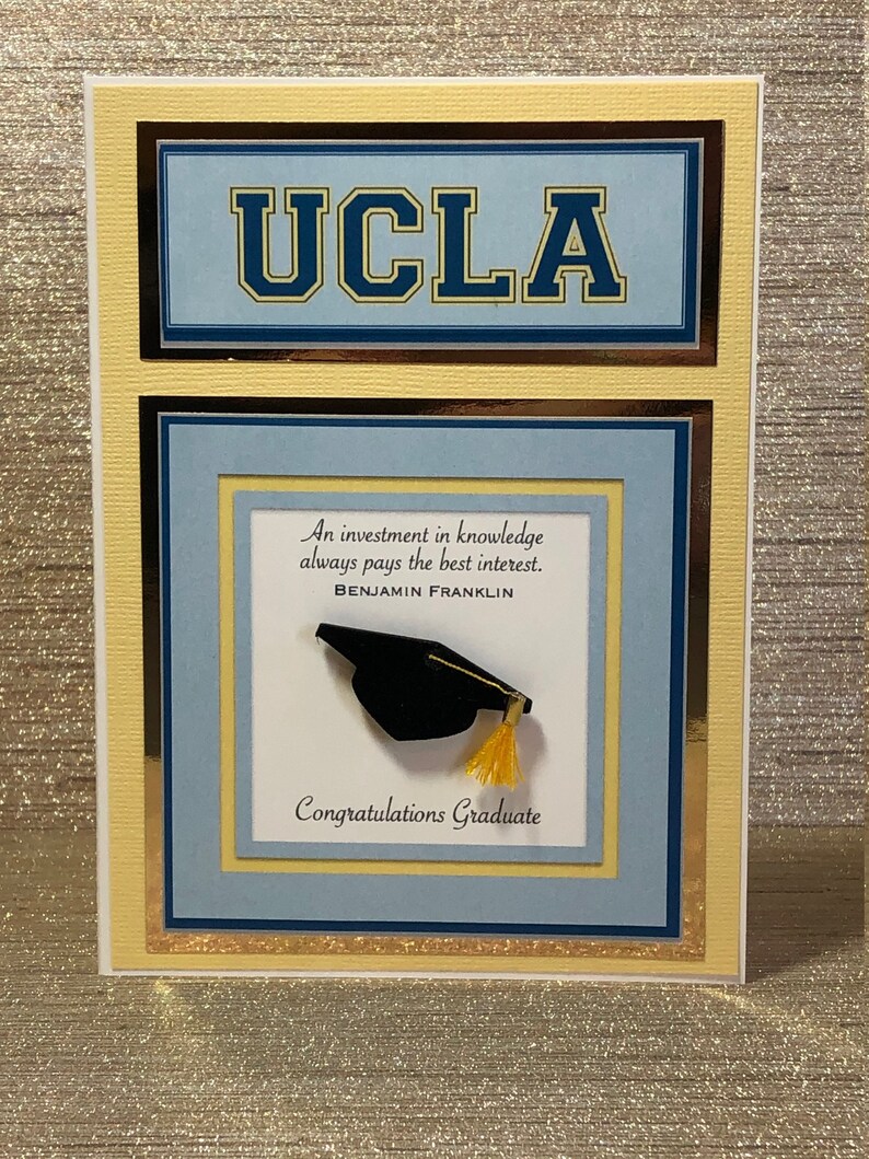 UCLA Graduation Card UCLA Go Bruins College Grad Class of Etsy