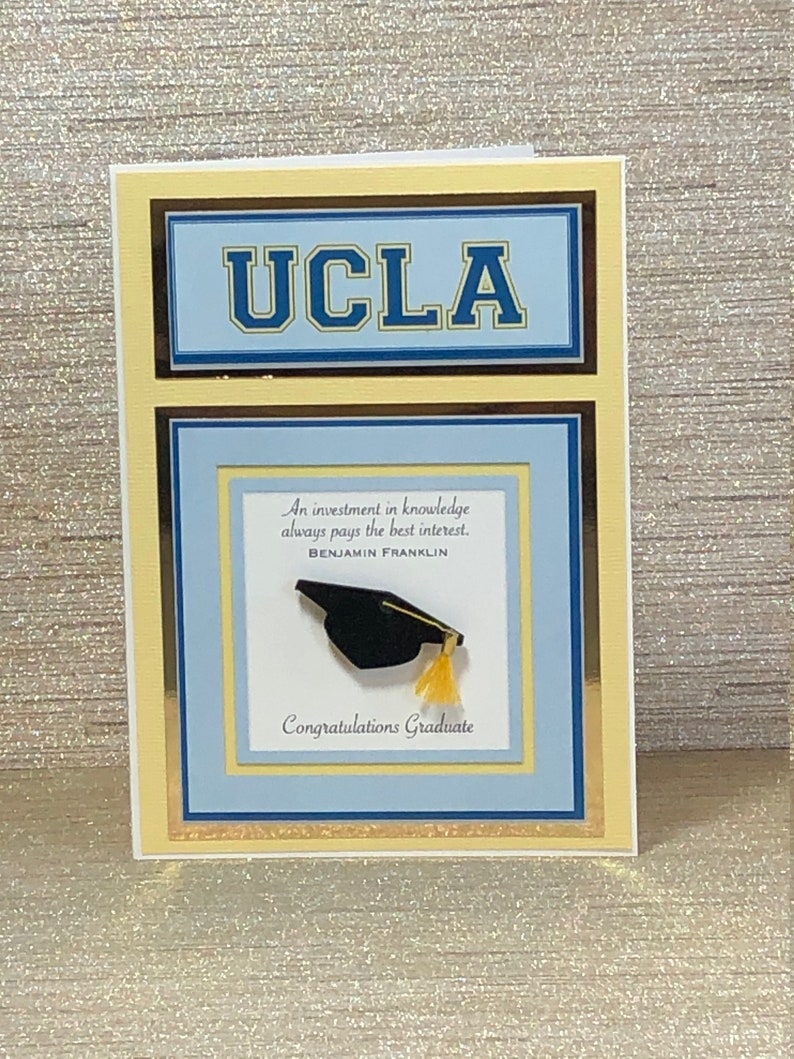 UCLA Graduation Card UCLA Go Bruins College Grad Class of Etsy
