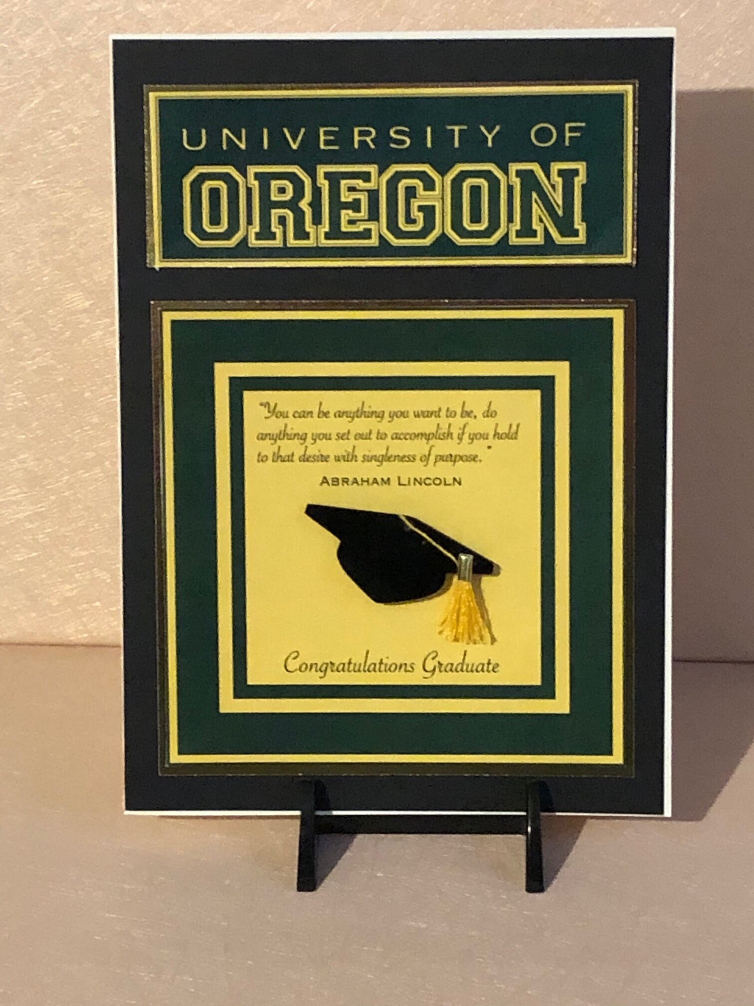 The University of Oregon Graduation Card Oregon Grad Class Etsy