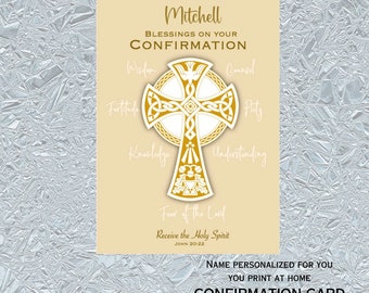 PRINTABLE Catholic Birthday Card Friends Family Madonna &amp; Child INSTANT ...
