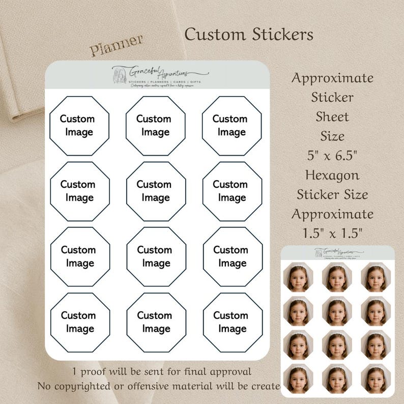 Assorted Sticker Sheet Custom Personalized Sticker Sheet | Custom Logo, Artwork (5