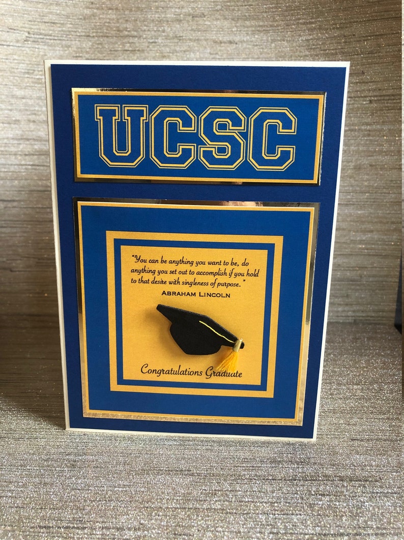 UCSC UCSC Graduation Card UC Santa Cruz Class of 2021 Grad Etsy