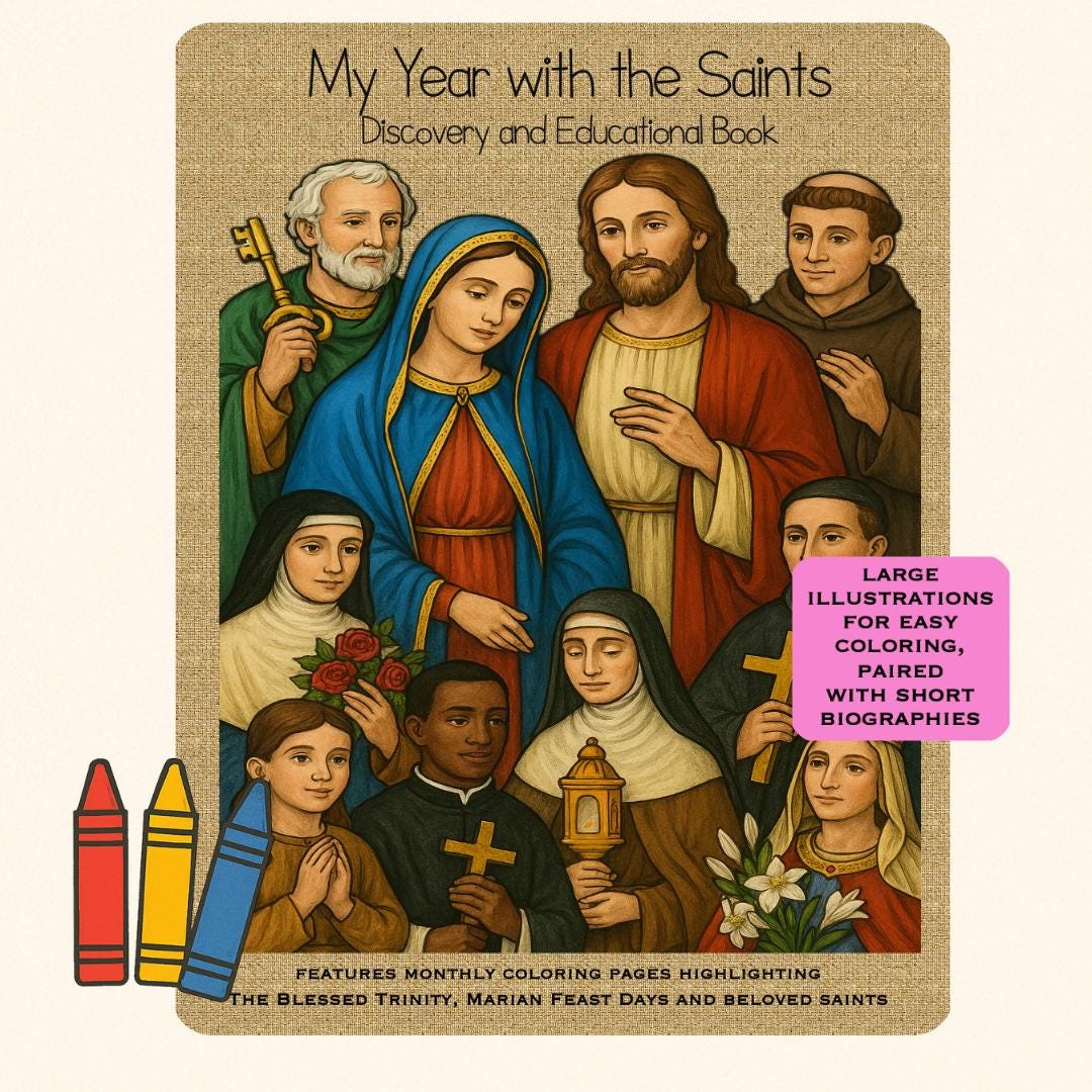 My Year With the Saints – Catholic Educational Coloring & Learning Book ...