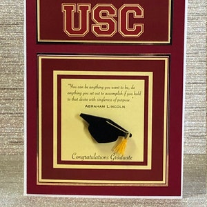 USC Graduation Card USC Graduation Card College Grad Class | Etsy