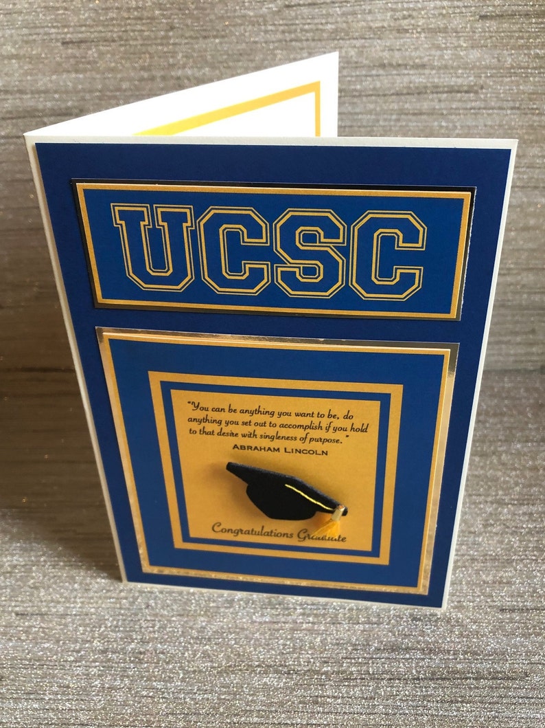 UCSC UCSC Graduation Card UC Santa Cruz Class of 2021 Grad Etsy