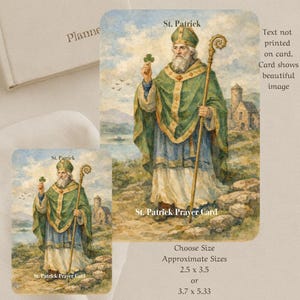 St. Patrick Brustpanzer Gebetskarte (2) | Verkürzte katholische Devotion (2 Karten)