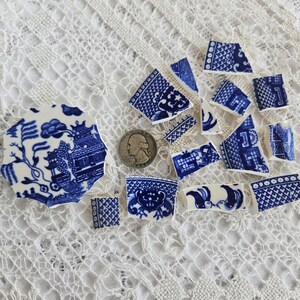 Blue Willow - 1 lb - Mosaic Tile Pieces from Dishware