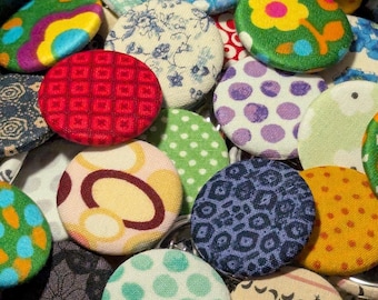 Tactile Textile Pinback Button Surprise Assortment