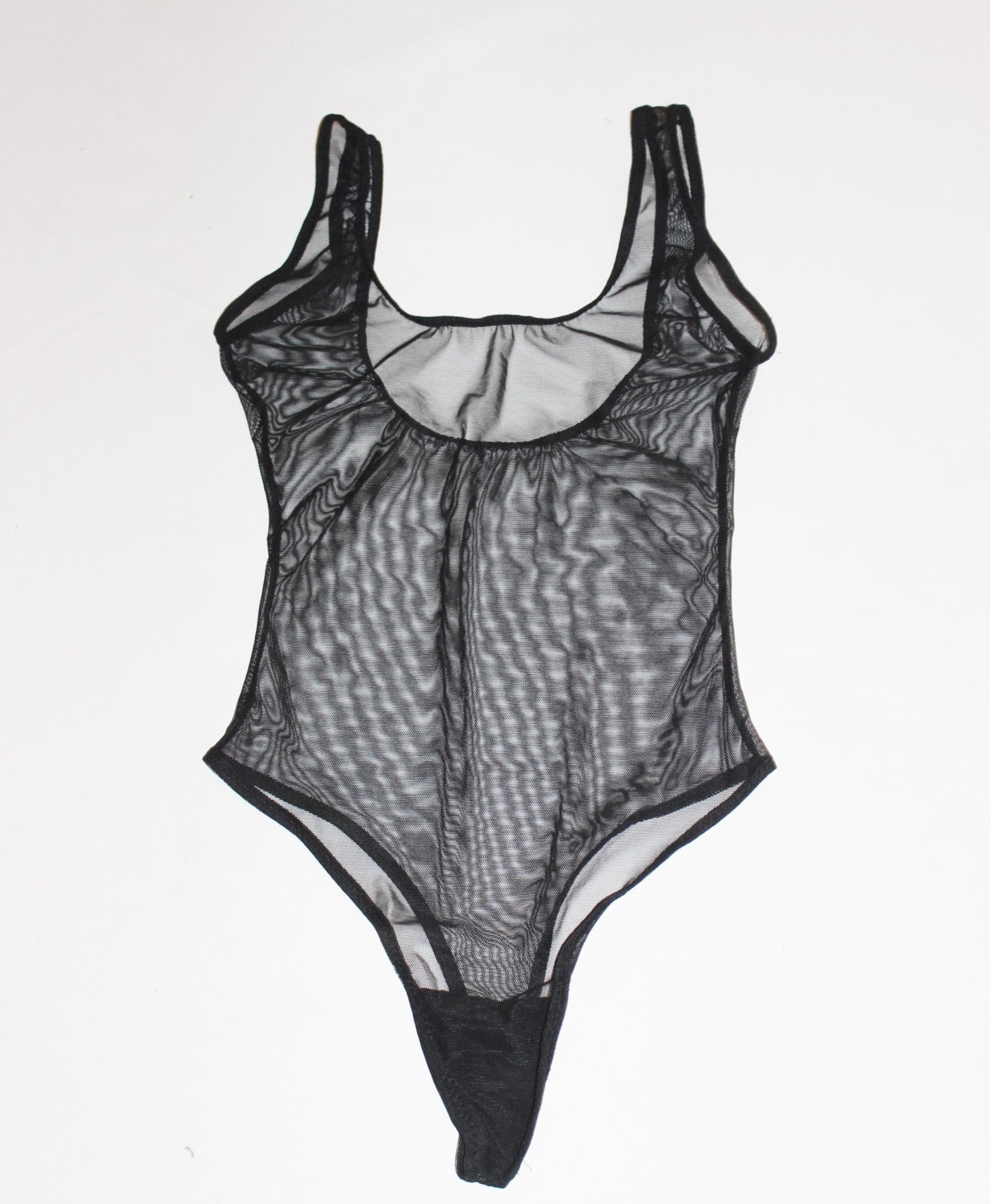 Sheer Mesh Thong Back Bodysuit Teddy /Custom Size