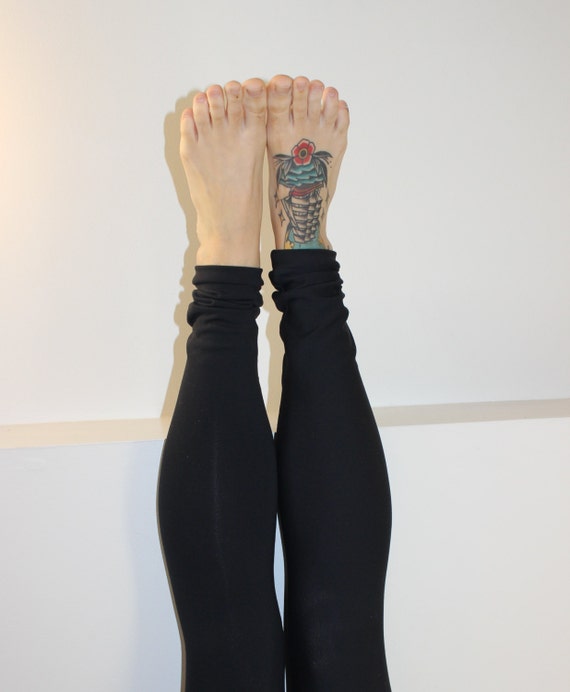 Banded Yoga Workout Extra Long Leggings / 11 Colors /Custom