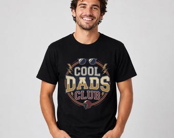 Cool Dads Club Shirt Retro Dad Tee Funny Father Shirt Vintage Style Dad Graphic Tee Trendy Fathers Day Gift Shirt Mens Unisex Tee
