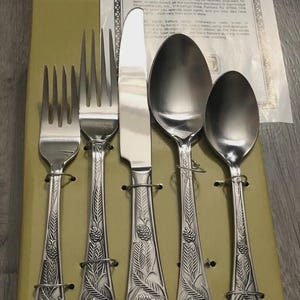 Cambridge - Pine Cone - Stainless Flatware - Your Choice * New Old Stock