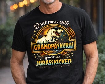 Grandpasaurus Shirt Delivers a Jurasskick Funny Grandpa Tee Dinosaur Grandpa Shirt Trendy Grandpa Gift Cool Papa Graphic Tee Unisex Shirt